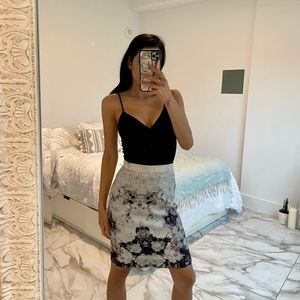 Forever21 Floral Midi Skirt